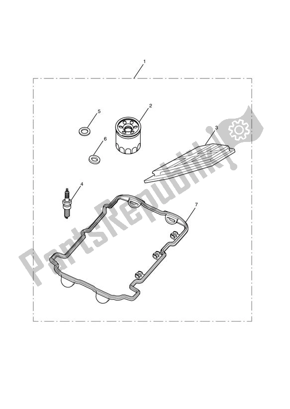 All parts for the Engine Service Kits of the Triumph Daytona 675 VIN: < 381274 2006 - 2008