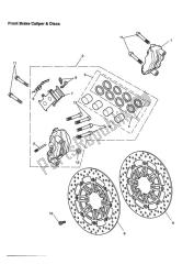 front brake caliper & discs