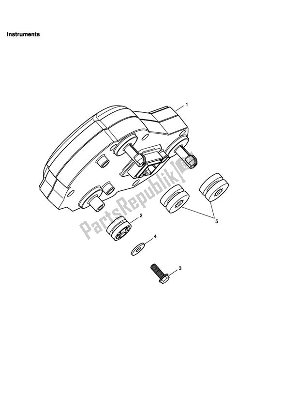 Todas las partes para Instrumentos de Triumph Daytona 675 VIN: < 381274 2006 - 2008