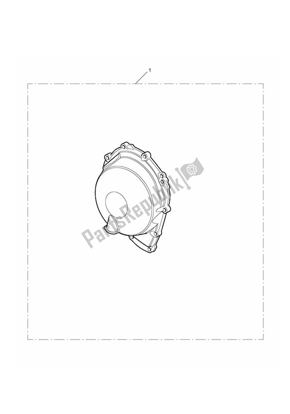 All parts for the Carbon Fibre Clutch Cover Kit of the Triumph Daytona 675 VIN: 381275-VIN: 564947 2009 - 2012