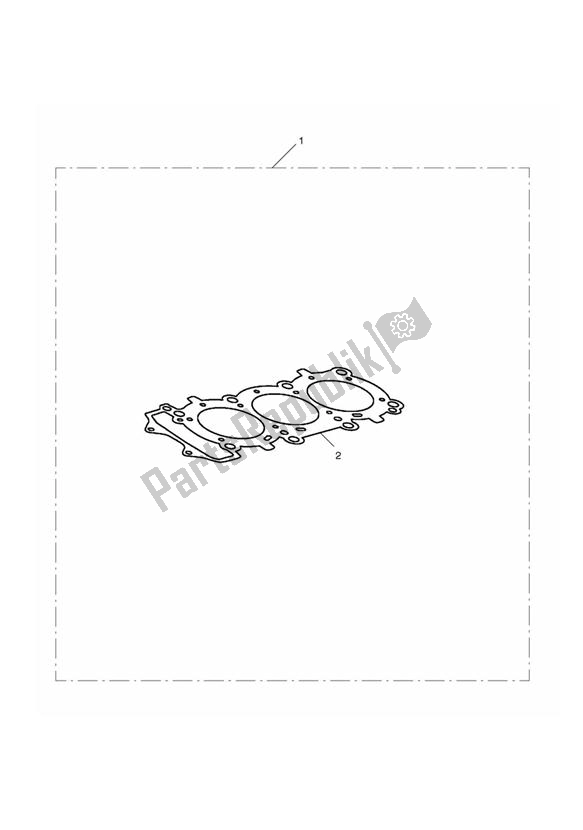 Toutes les pièces pour le Cylinder Head Gasket Kit du Triumph Daytona 675 VIN: 381275-VIN: 564947 2009 - 2012