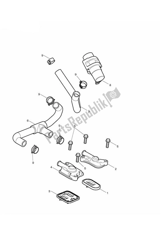 Tutte le parti per il Controllo Delle Emissioni del Triumph Daytona 675 VIN: 381275-VIN: 564947 2009 - 2012