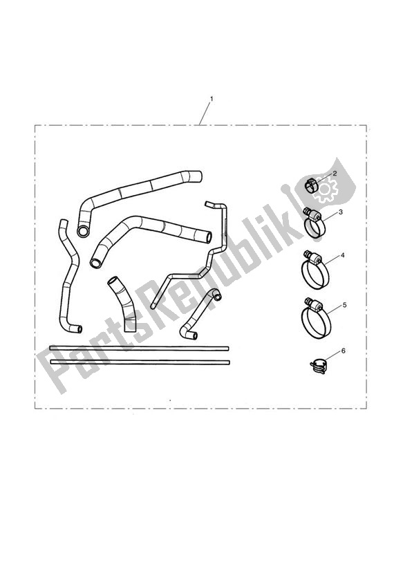 Todas las partes para Hose Kit, Silicone de Triumph Daytona 675 VIN: 381275-VIN: 564947 2009 - 2012