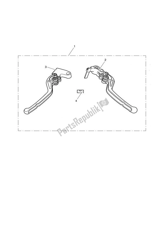 Todas as partes de Lever Kit, Adj, Radial, Long do Triumph Daytona 675 VIN: 381275-VIN: 564947 2009 - 2012