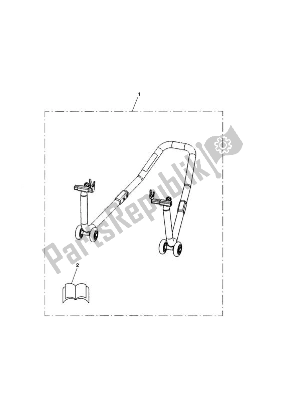 Todas las partes para Paddock Stand, Rear de Triumph Daytona 675 VIN: 381275-VIN: 564947 2009 - 2012