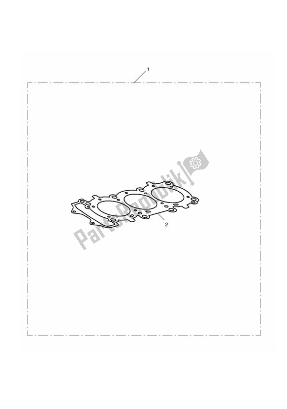 Toutes les pièces pour le Race Head Gasket 1 - 0. 65 du Triumph Daytona 675 VIN: 381275-VIN: 564947 2009 - 2012