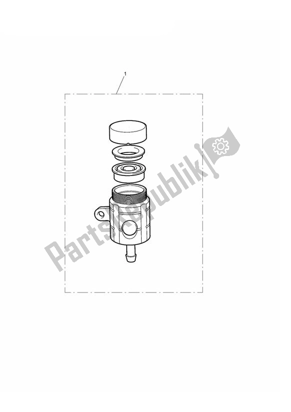 All parts for the Reservoir, Rear Brake, Type 2 of the Triumph Daytona 675 VIN: 381275-VIN: 564947 2009 - 2012