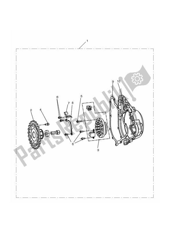 All parts for the Rotor Kit of the Triumph Daytona 675 VIN: 381275-VIN: 564947 2009 - 2012