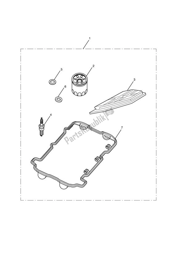 Toutes les pièces pour le Kits De Service du Triumph Daytona 675 VIN: 381275-VIN: 564947 2009 - 2012