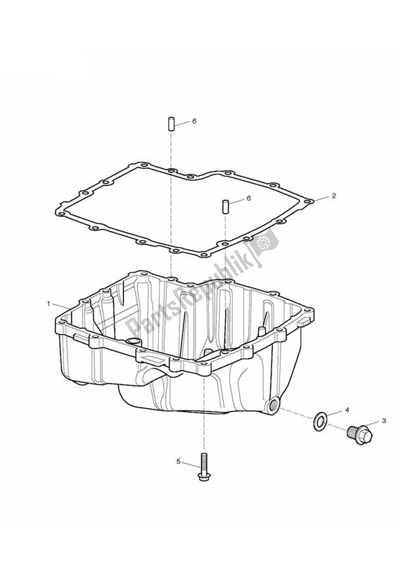 All parts for the Sump & Fittings of the Triumph Daytona 675 VIN: 381275-VIN: 564947 2009 - 2012