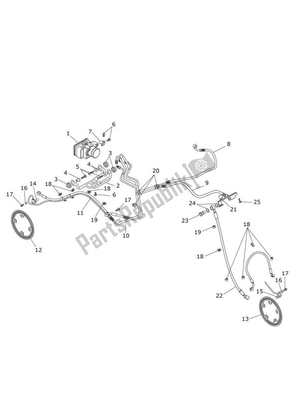 Todas las partes para Abs System de Triumph Daytona 675R VIN: > 564948 2013 - 2014