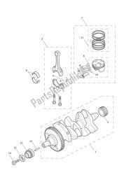 crankshaft, connecting rods, pistons & liners