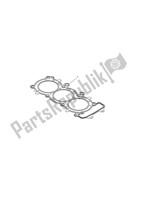 All parts for the Cyl H/gasket Kit, Race, 0. 40 of the Triumph Daytona 675R VIN: > 564948 2013 - 2014