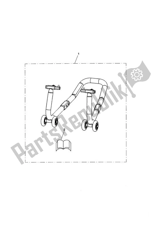 Todas las partes para Paddock Stand, Front de Triumph Daytona 675R VIN: > 564948 2013 - 2014