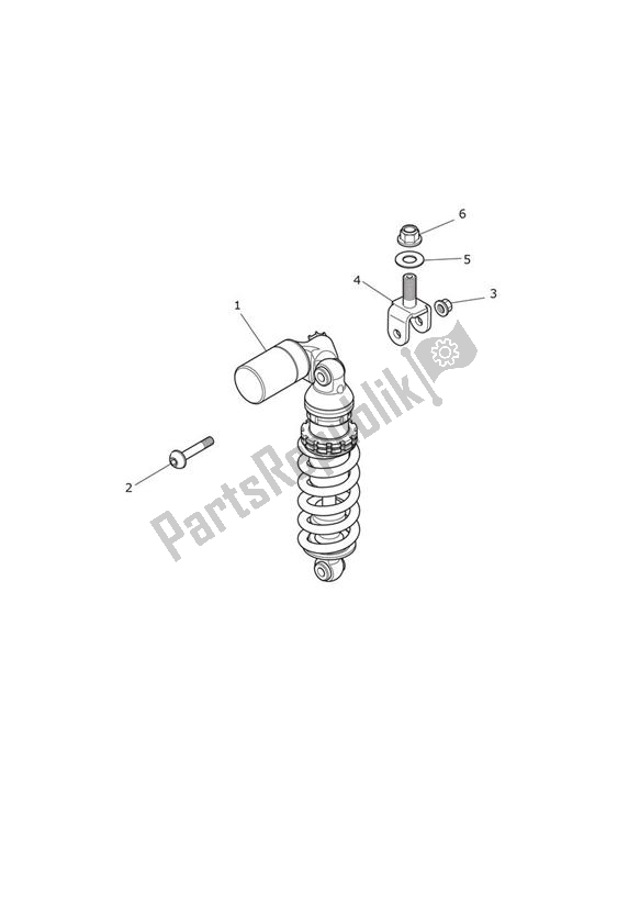 Todas las partes para Unidad De Suspensión Trasera de Triumph Daytona 675R VIN: > 564948 2013 - 2014