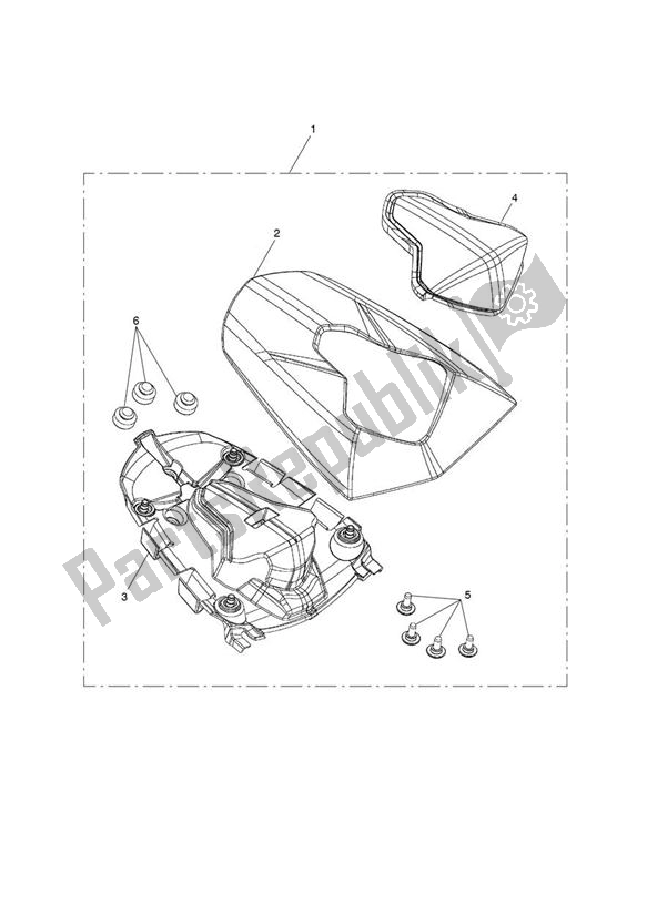 Todas las partes para Seat Cowl Kit de Triumph Daytona 675R VIN: > 564948 2013 - 2014