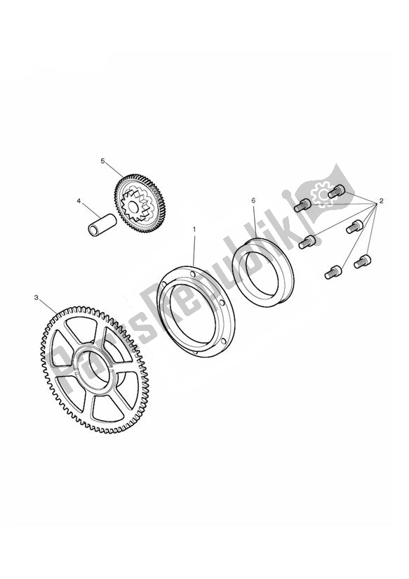 All parts for the Starter Drive Gears of the Triumph Daytona 675R VIN: > 564948 2013 - 2014