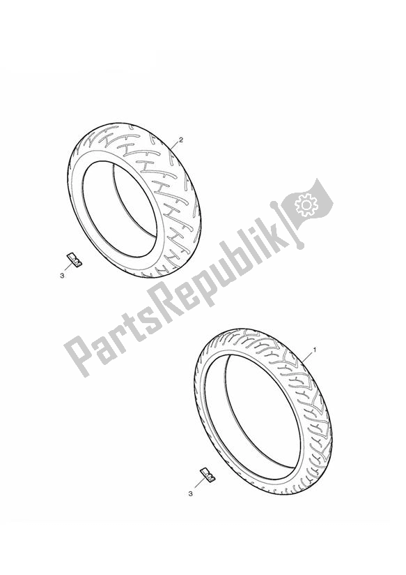 All parts for the Tyres, Valves & Balance Weights of the Triumph Daytona 675R VIN: > 564948 2013 - 2014