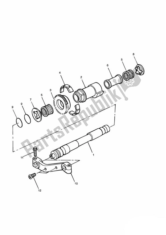 Todas las partes para Balancer 4 Cylinder de Triumph Daytona 750 & 1000 1992 - 1995