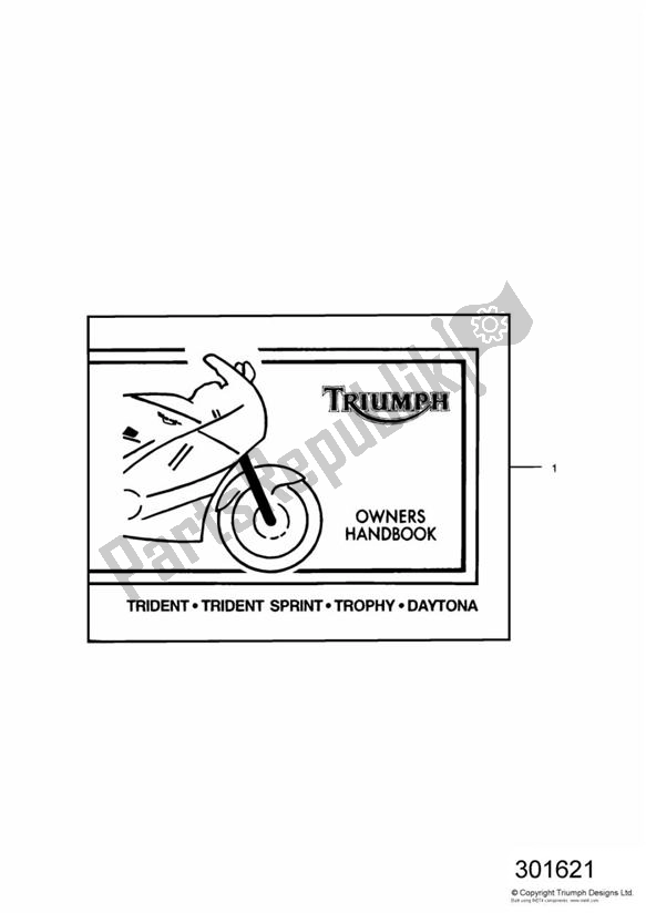 Todas las partes para Owners Handbook de Triumph Daytona 750 & 1000 1992 - 1995