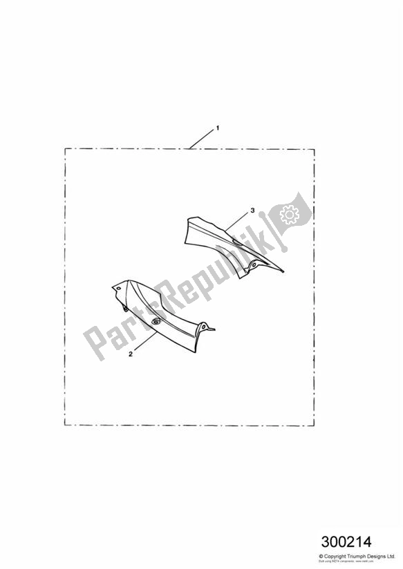 Todas las partes para Fairing Infill Kit, Carbon de Triumph Daytona 955I VIN: > 132513 2002 - 2005