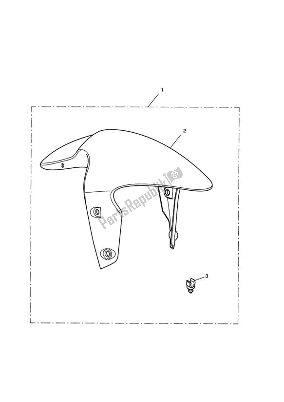 Todas las partes para Front Mudguard Kit, Carbon Fibre de Triumph Daytona 955I VIN: > 132513 2002 - 2005