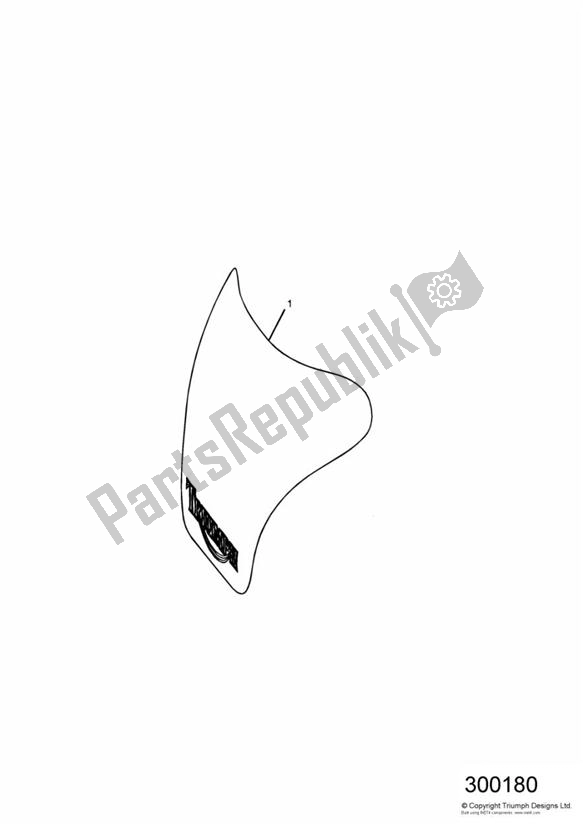 Tutte le parti per il Tank Pad, Carbon Fibre Print del Triumph Daytona 955I VIN: > 132513 2002 - 2005
