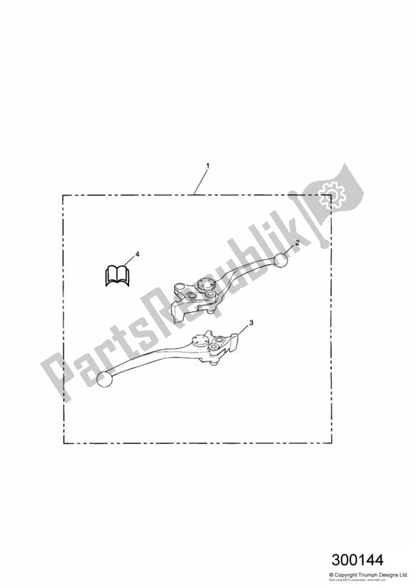 Todas las partes para Adjustable Lever Kit de Triumph Legend TT 885 1999 - 2001