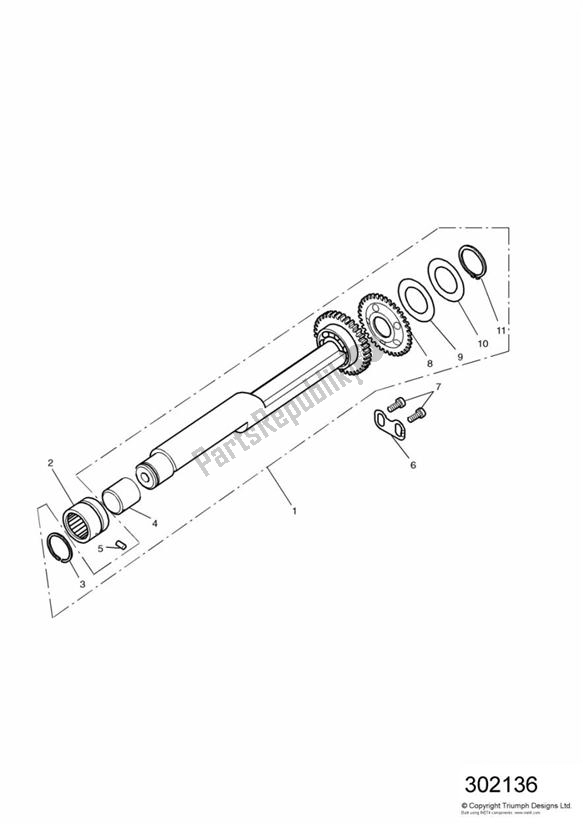 Alle onderdelen voor de Balancer van de Triumph Legend TT 885 1999 - 2001