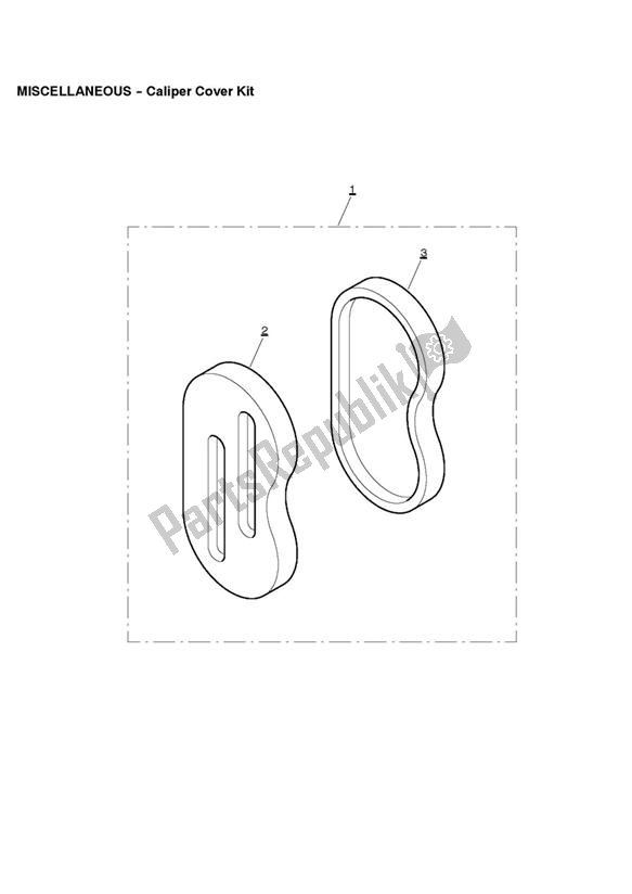 Todas las partes para Caliper Cover Kit de Triumph Legend TT 885 1999 - 2001