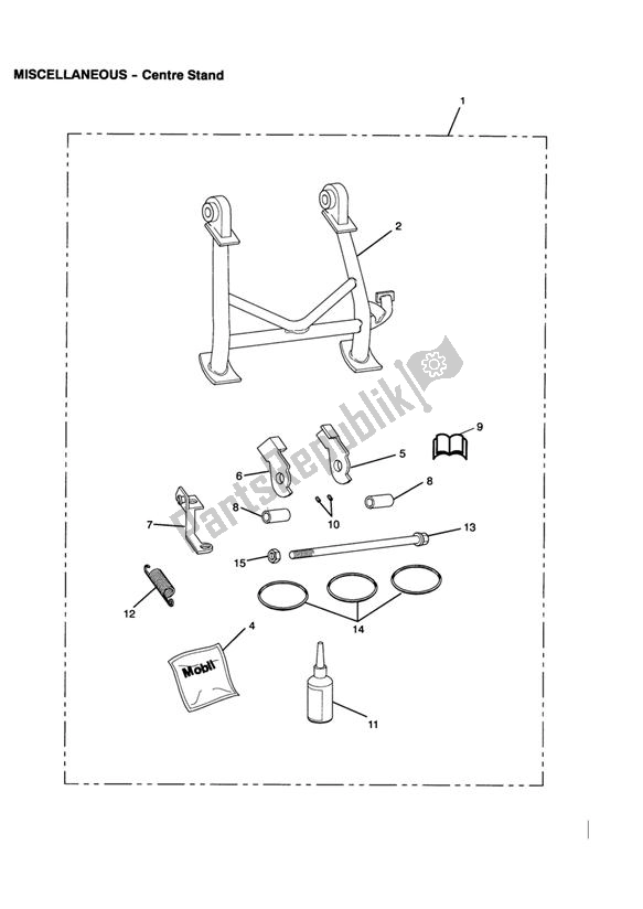 Todas las partes para Centre Stand de Triumph Legend TT 885 1999 - 2001