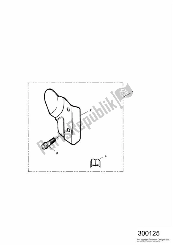 Todas las partes para Chrome Master Cylinder Cover de Triumph Legend TT 885 1999 - 2001