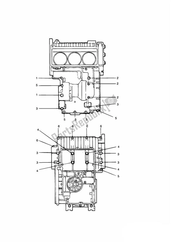 Todas las partes para Crankcase Fixings de Triumph Legend TT 885 1999 - 2001