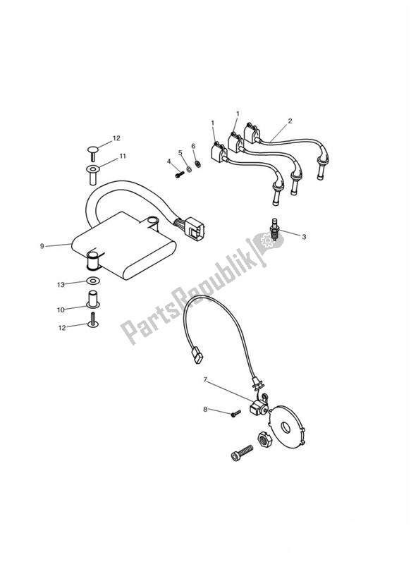 Todas las partes para Ignition System > 111989 de Triumph Legend TT 885 1999 - 2001