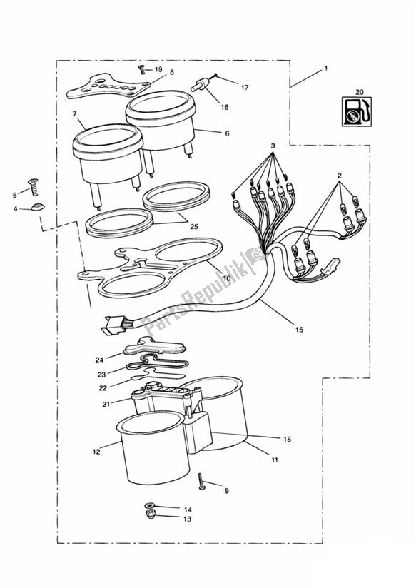 Todas las partes para Instrumentos de Triumph Legend TT 885 1999 - 2001