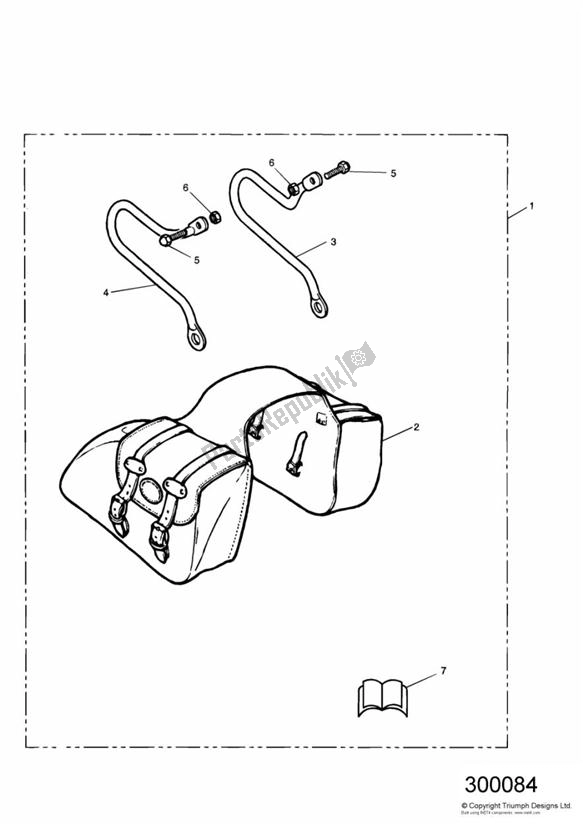 Todas las partes para Leather Pannier Kit de Triumph Legend TT 885 1999 - 2001