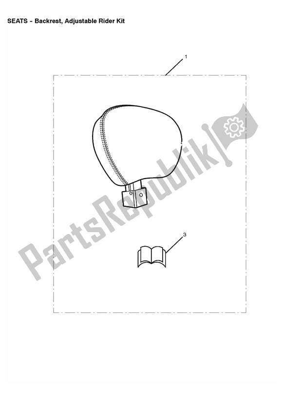 Todas las partes para Backrest, Adjustable Rider Kit de Triumph Rocket III, Classic & Roadster 2300 2005 - 2012