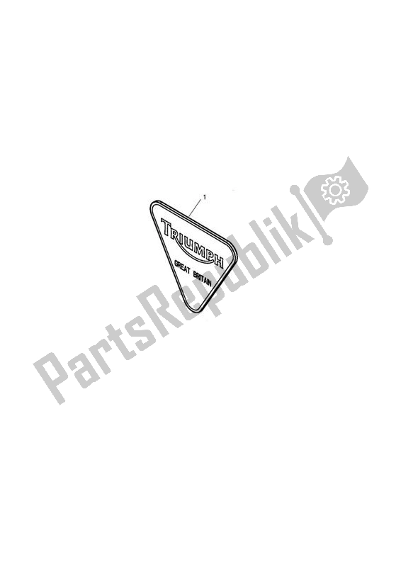 Todas las partes para Badge Kit, Triangular de Triumph Rocket III, Classic & Roadster 2300 2005 - 2012