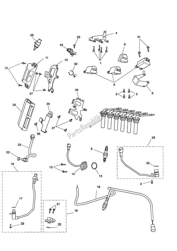 Toutes les pièces pour le Système De Gestion Moteur du Triumph Rocket III, Classic & Roadster 2300 2005 - 2012