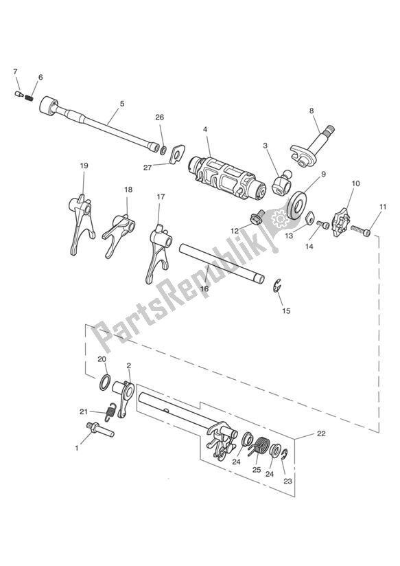 Todas las partes para Gear Selectors de Triumph Rocket III, Classic & Roadster 2300 2005 - 2012