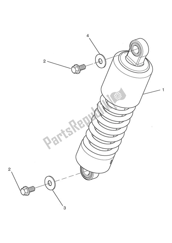 Todas las partes para Unidad De Suspensión Trasera de Triumph Rocket III, Classic & Roadster 2300 2005 - 2012