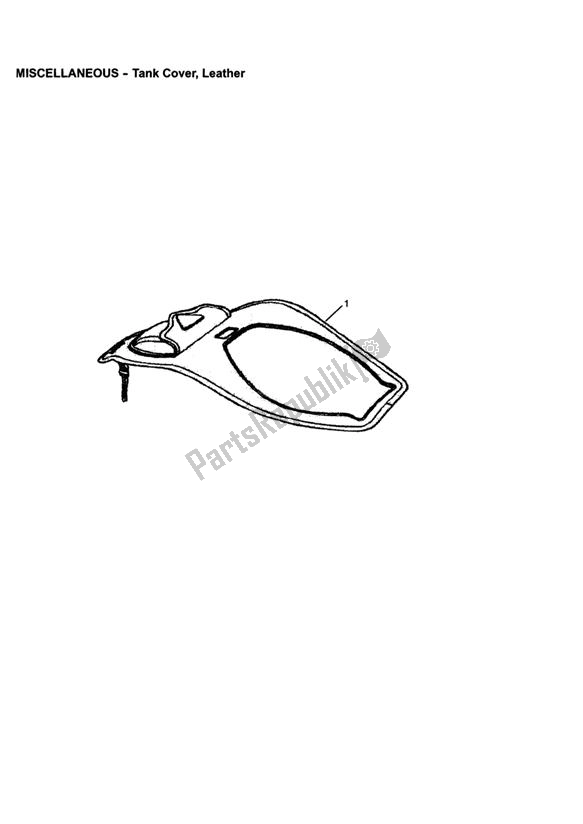 All parts for the Tank Cover, Leather of the Triumph Rocket III, Classic & Roadster 2300 2005 - 2012