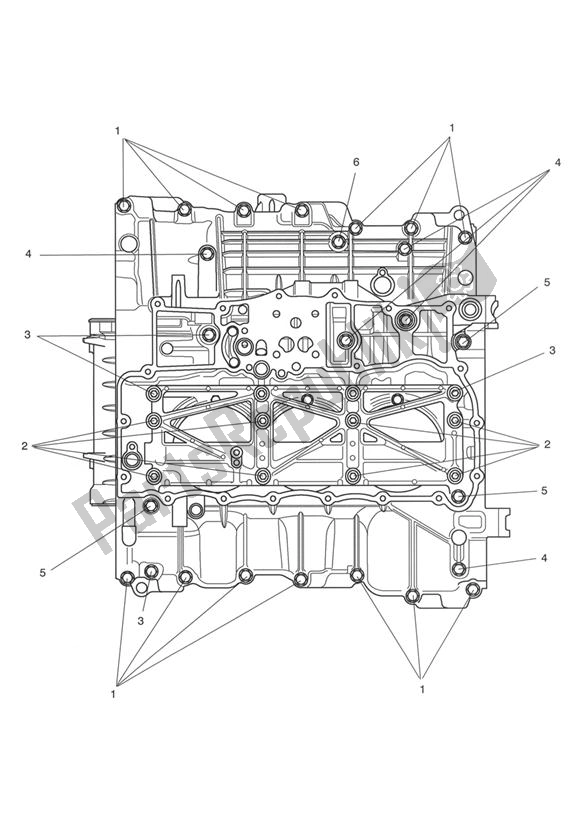 Todas las partes para Crankcase Fixings de Triumph Rocket III, Classic & Roadster 2300 2005 - 2012