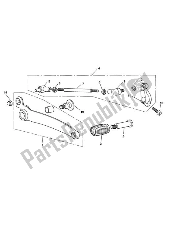 Todas las partes para Gear Sel. Pedal-rocket Iii Roadster Only de Triumph Rocket III, Classic & Roadster 2300 2005 - 2012