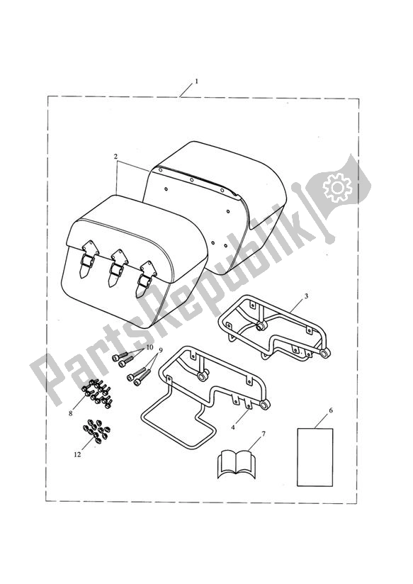 Todas las partes para Leather Panniers de Triumph Rocket III, Classic & Roadster 2300 2005 - 2012