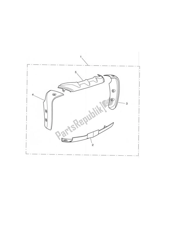 Todas las partes para Rad Cowl Kit de Triumph Rocket III, Classic & Roadster 2300 2005 - 2012