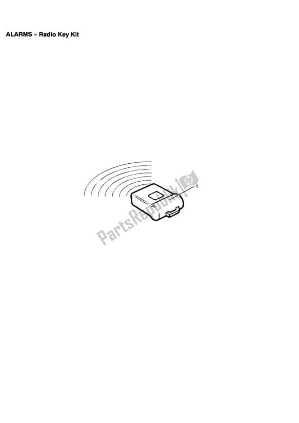 Tutte le parti per il Radio Key Kit del Triumph Rocket III, Classic & Roadster 2300 2005 - 2012