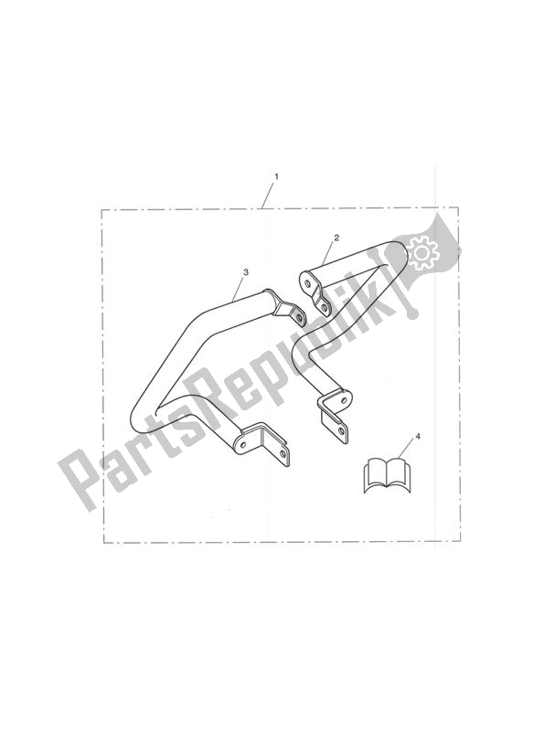 All parts for the Rear Dresser Bars of the Triumph Rocket III, Classic & Roadster 2300 2005 - 2012