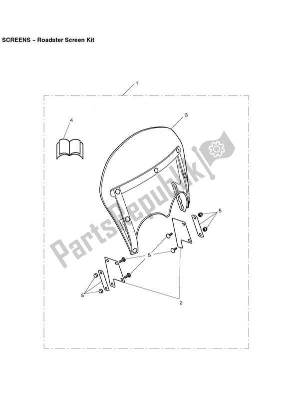 Todas las partes para Roadster Screen Kit de Triumph Rocket III, Classic & Roadster 2300 2005 - 2012