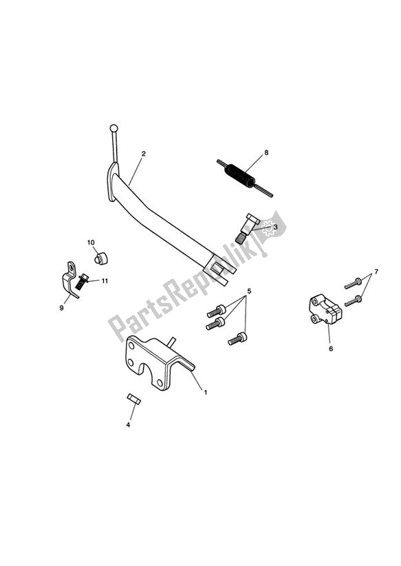 Todas las partes para Sidestand - Rocket Iii Classic (incl. Special Edition) de Triumph Rocket III, Classic & Roadster 2300 2005 - 2012